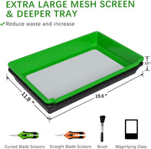 Load image into Gallery viewer, Trimming Tray XL Heavy-Duty 2-in-1  150 Micron Herb Sifter